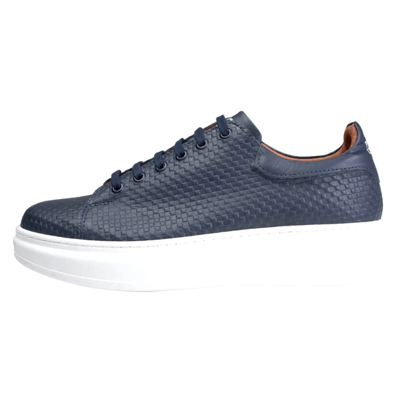 Prince Oliver Low-Top Δερμάτινα Sneakers Μπλε Σκούρο New Arrival
