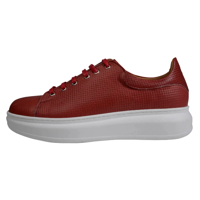 Prince Oliver Low-Top Δερμάτινα Sneakers Μπορντώ