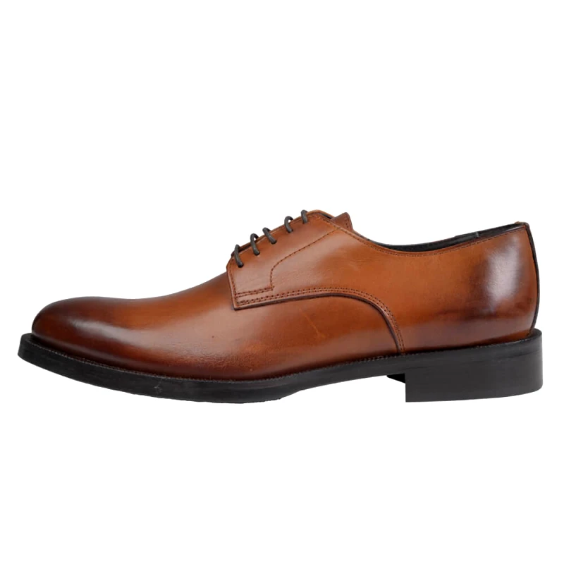 Prince Oliver Prince Oliver Derby Καφέ Ανοιχτό Leather Shoes New Arrival