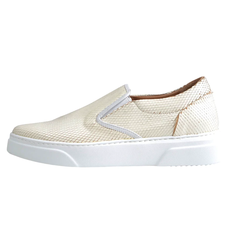 Prince Oliver Superior Limited Edition Δερμάτινα Loafers Μπεζ