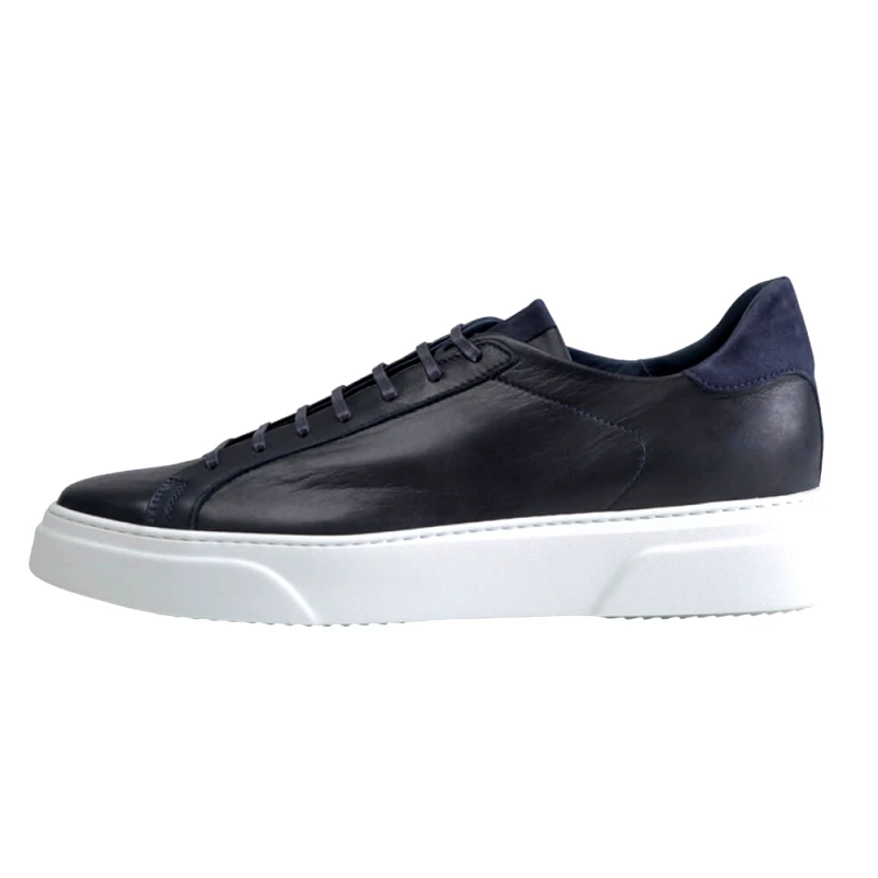 Prince Oliver Superior Limited Edition Δερμάτινα Sneakers Μπλε