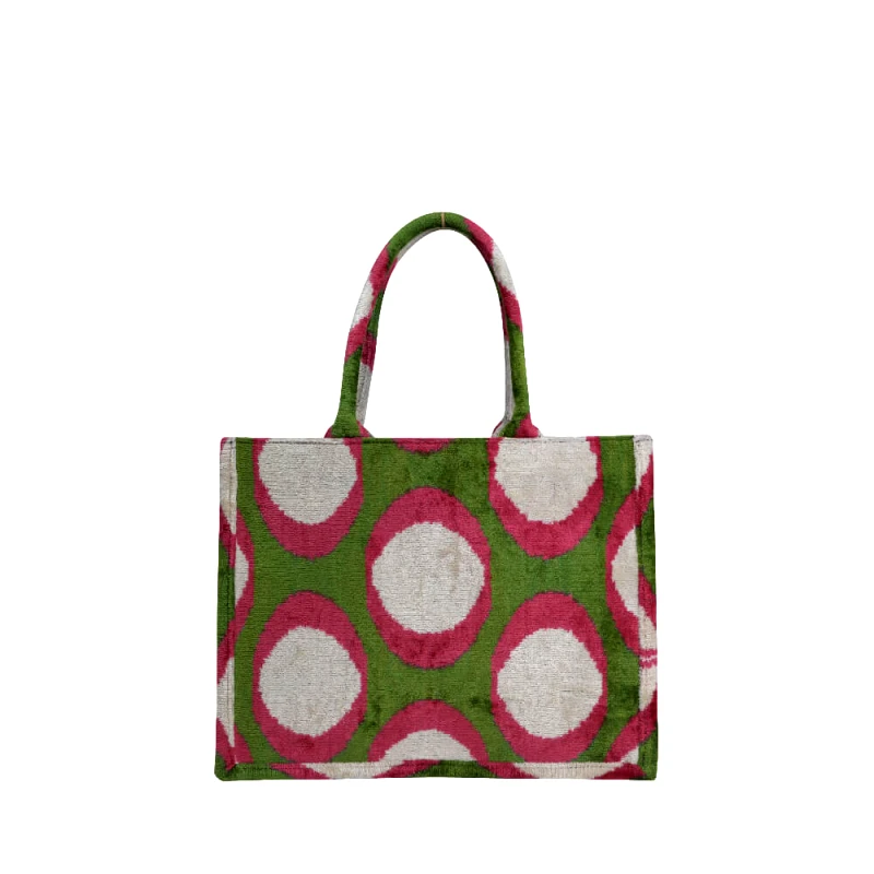 Prince Oliver Ερατώ Tote Bag Πράσινη Με Print