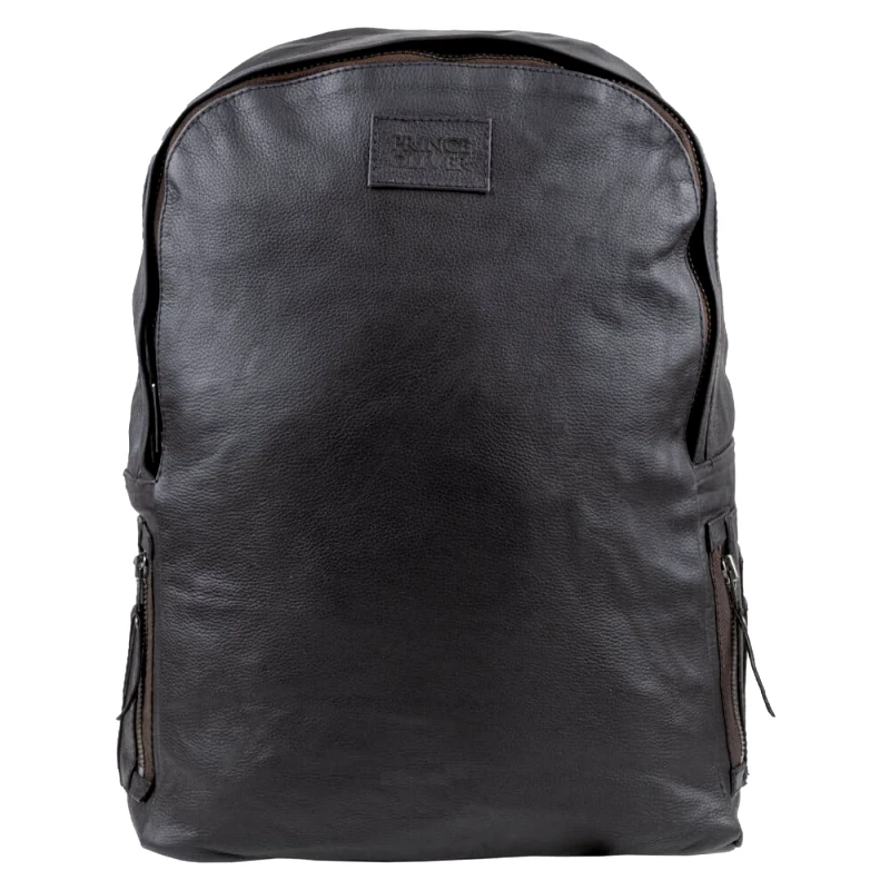 Prince Oliver Prince Oliver Ανδρικό Σακίδιο Πλάτης Backpack Καφέ "Original Leather"
