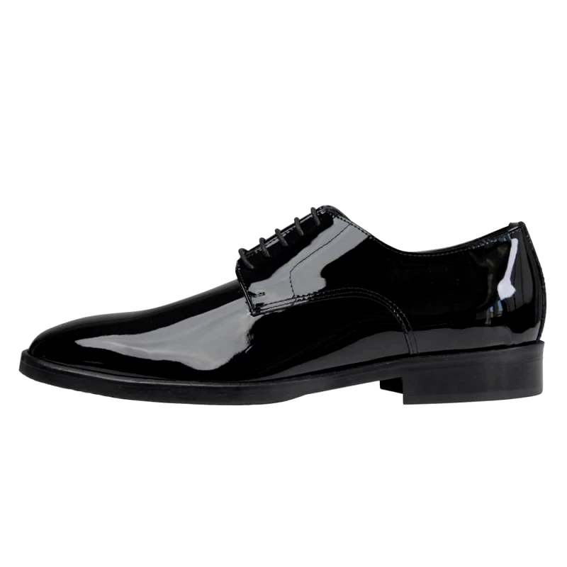 Prince Oliver Prince Oliver Derby Μαύρο Leather Shoes New Arrival