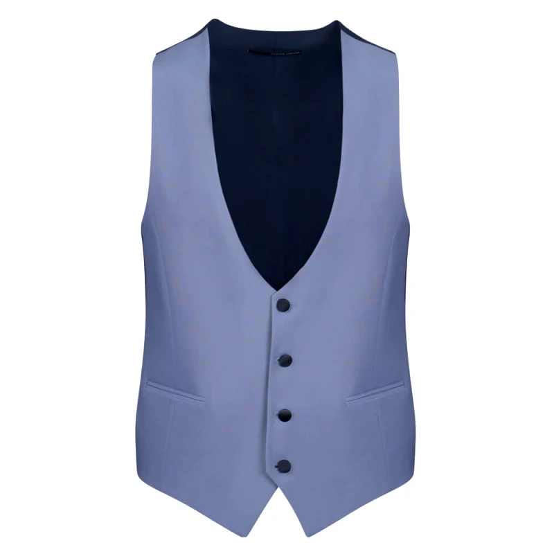 Prince Oliver Prince Oliver Γιλέκο Κοστουμιού Γκρι Ανοιχτό (Modern Fit)