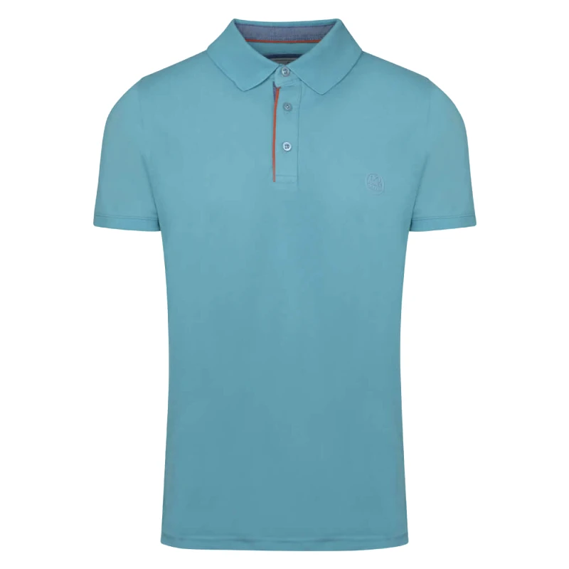 Prince Oliver Premium Polo Γαλάζιο 100% Cotton (Modern Fit)