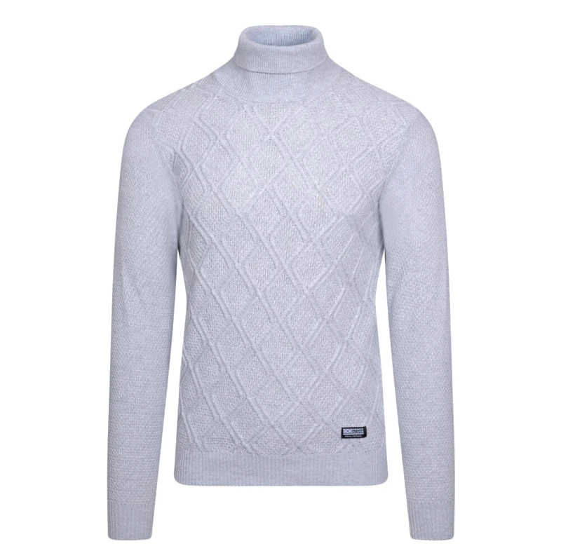 Prince Oliver Prince Oliver Ζιβάγκο Γκρι in Cotton (Modern Fit)