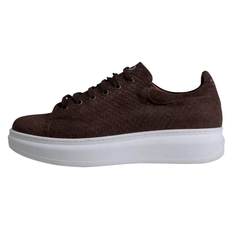Prince Oliver Low-Top Δερμάτινα Sneakers Καφέ New Arrival