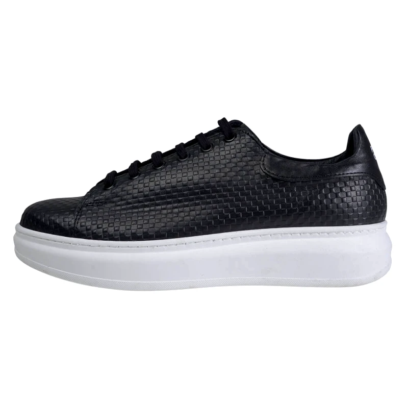 Prince Oliver Low-Top Δερμάτινα Sneakers Μαύρα New Arrival
