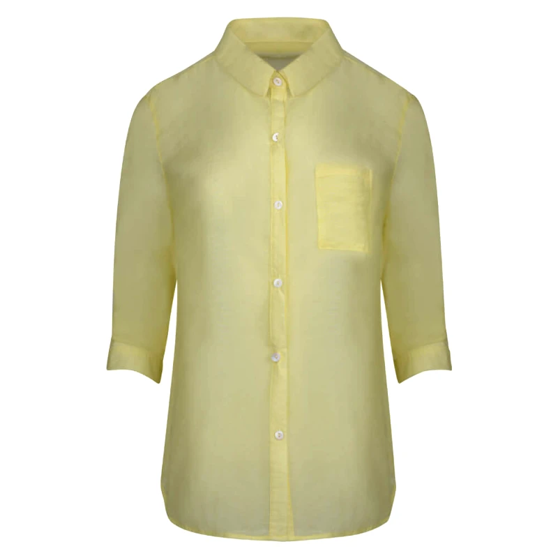 Prince Oliver Prince Oliver Γυναικεία Πουκαμίσα Κίτρινη
