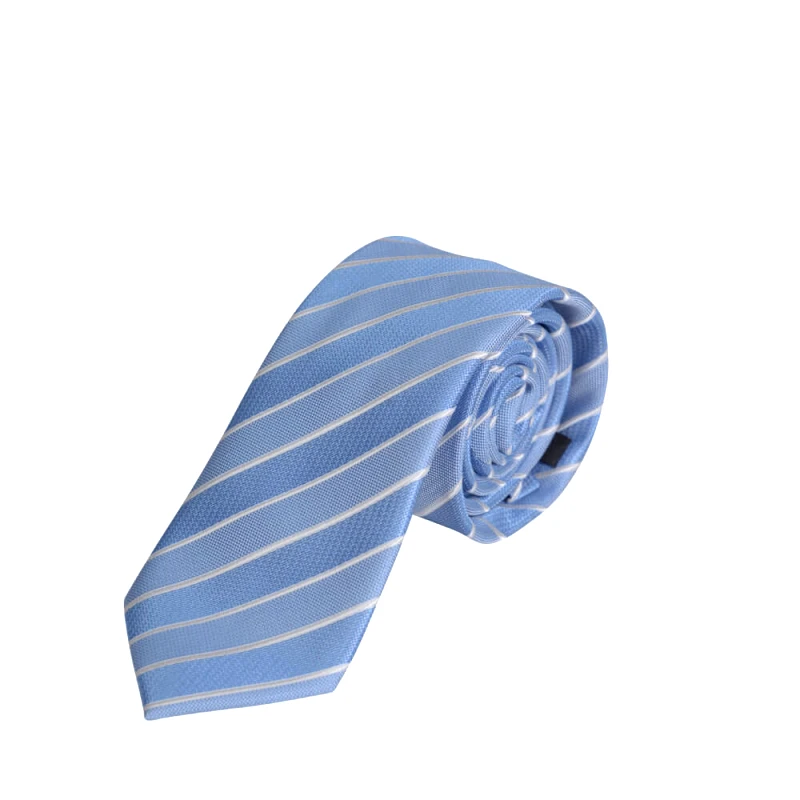 Prince Oliver Prince Oliver Γραβάτα Γαλάζια Με Χοντρή Ρίγα (Φάρδος 7 cm)