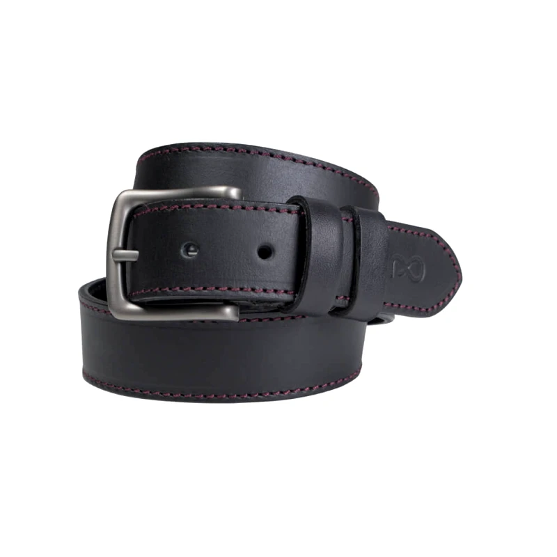 Prince Oliver Prince Oliver Ζώνη Μαύρη 100% Leather New Arrivals