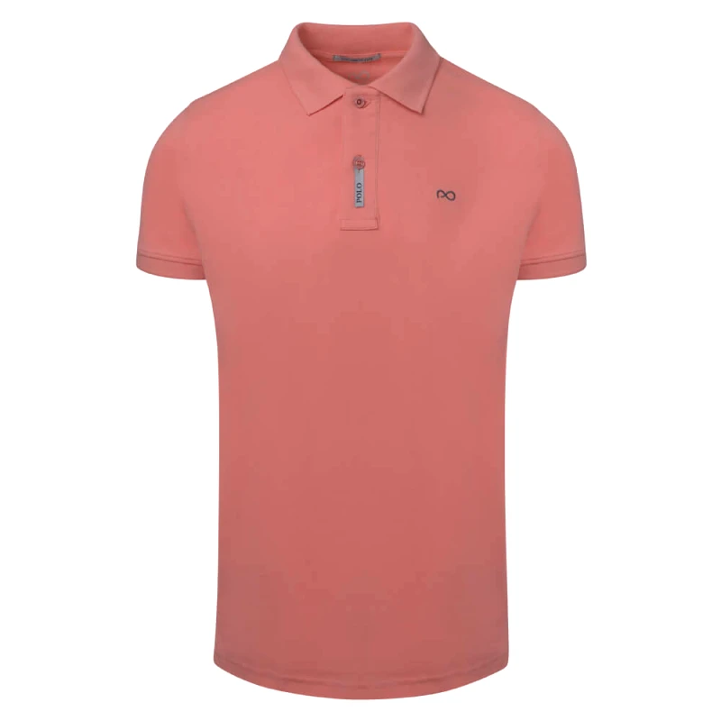 Prince Oliver Brand New Polo Double Pique Ροδακινί 100% Cotton (Regular Fit)