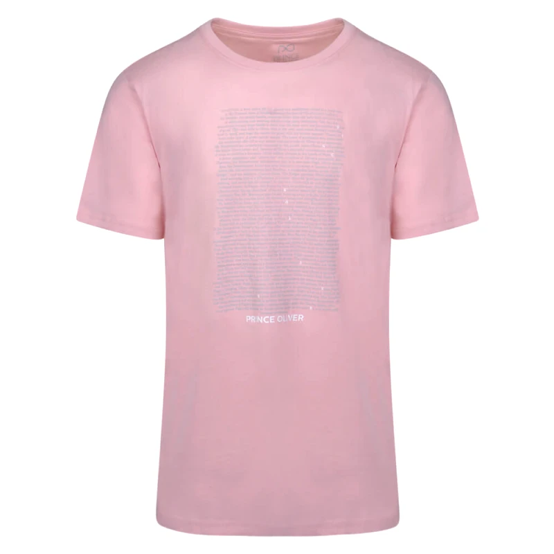 Prince Oliver Brand New Τ-Shirt Ροζ 100% Cotton (Modern Fit)