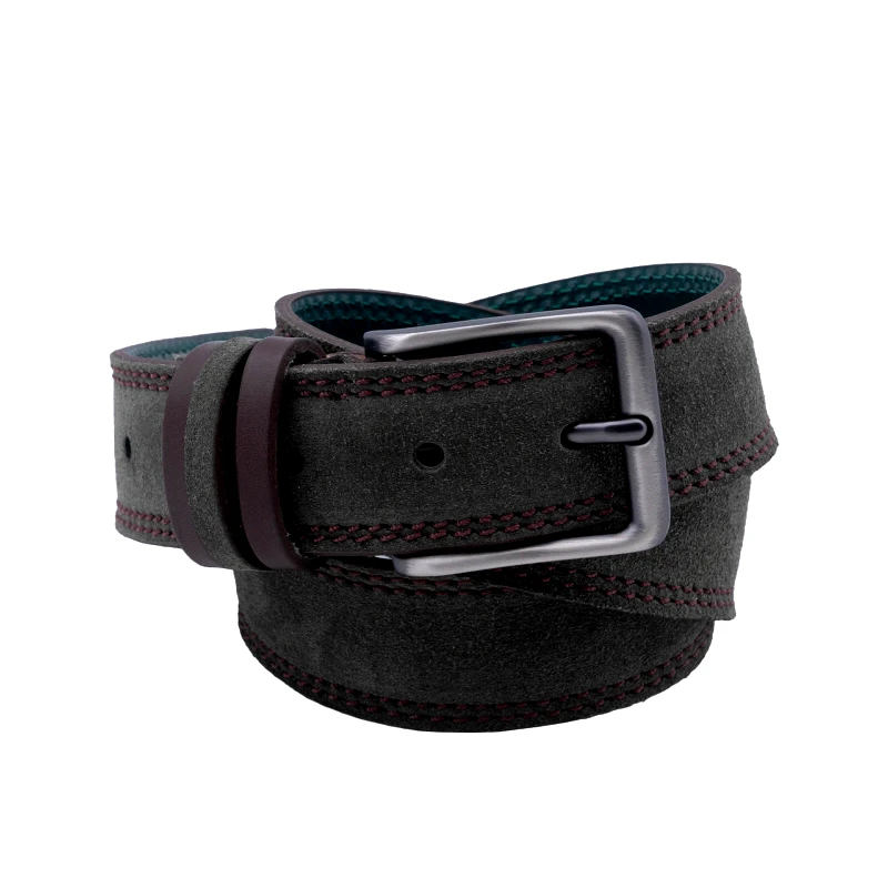 Prince Oliver Prince Oliver Ζώνη Πράσινο Σουέντ 100% Leather