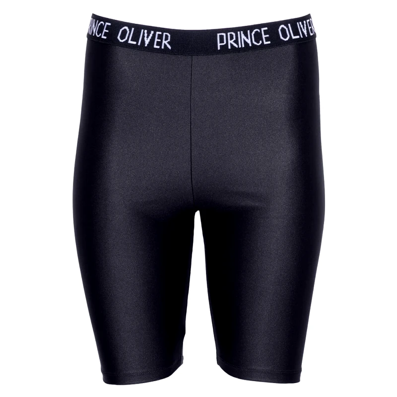 Prince Oliver Γυναικείο Κολάν Ποδηλατικό Μαύρο με Λάστιχο