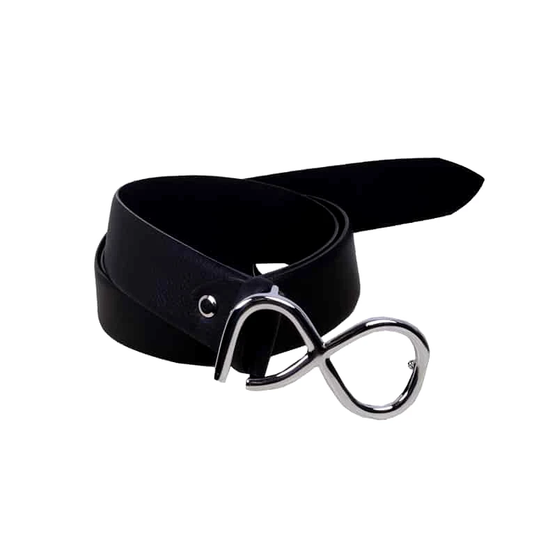 Prince Oliver Prince Oliver Ζώνη Μαύρη 100% Leather