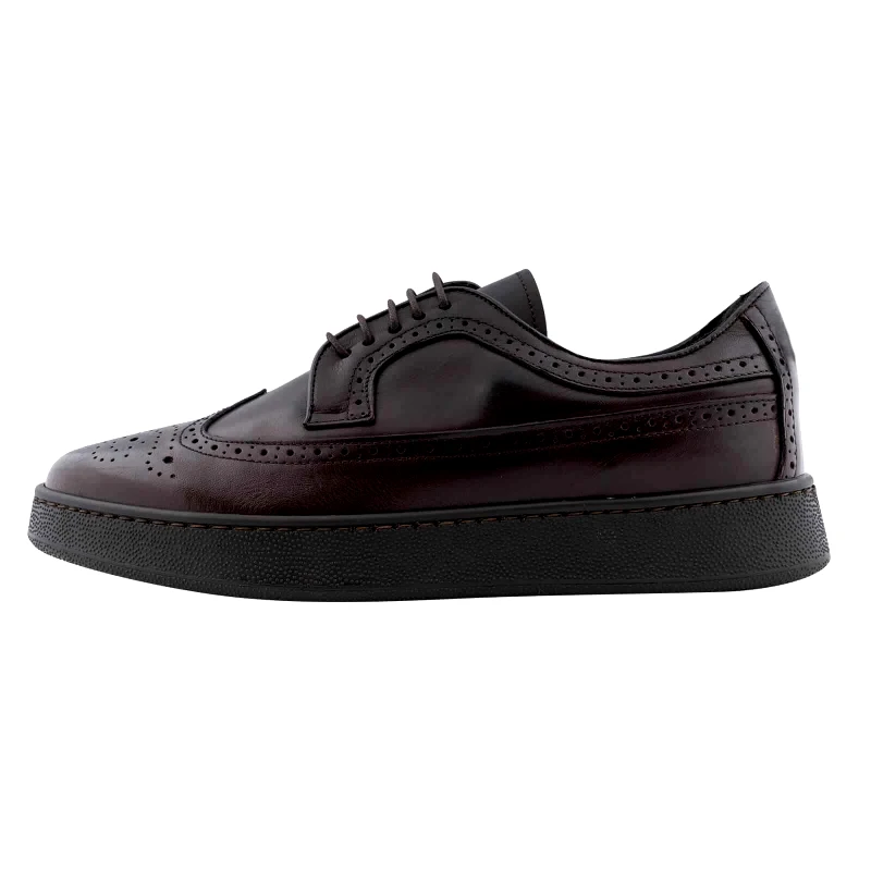 Prince Oliver Καφέ Brogue Comfortable Sneakers