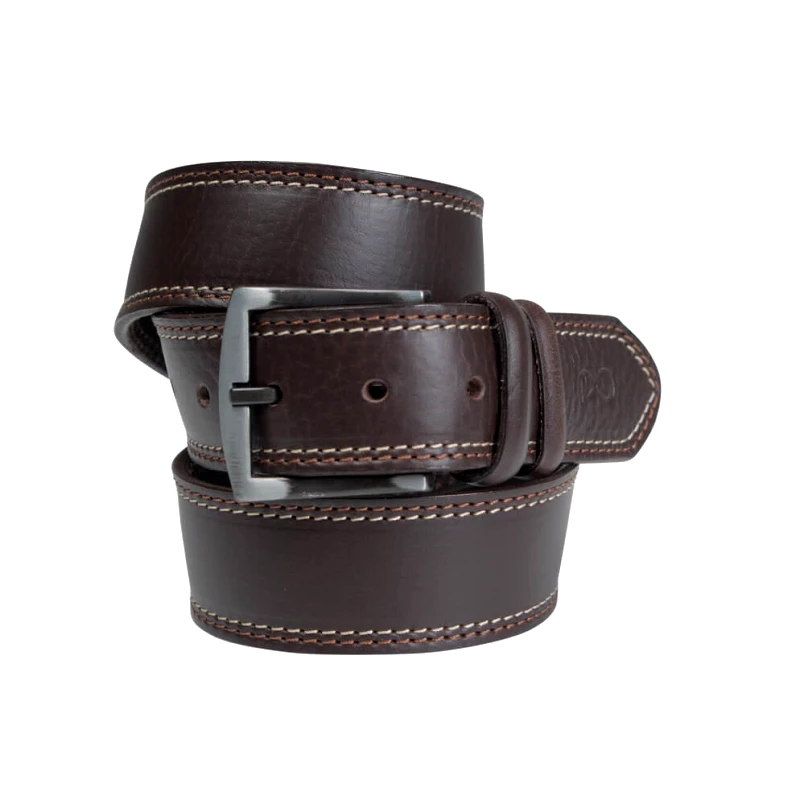 Prince Oliver Prince Oliver Ζώνη Καφέ Σκούρο 100% Leather New Arrivals