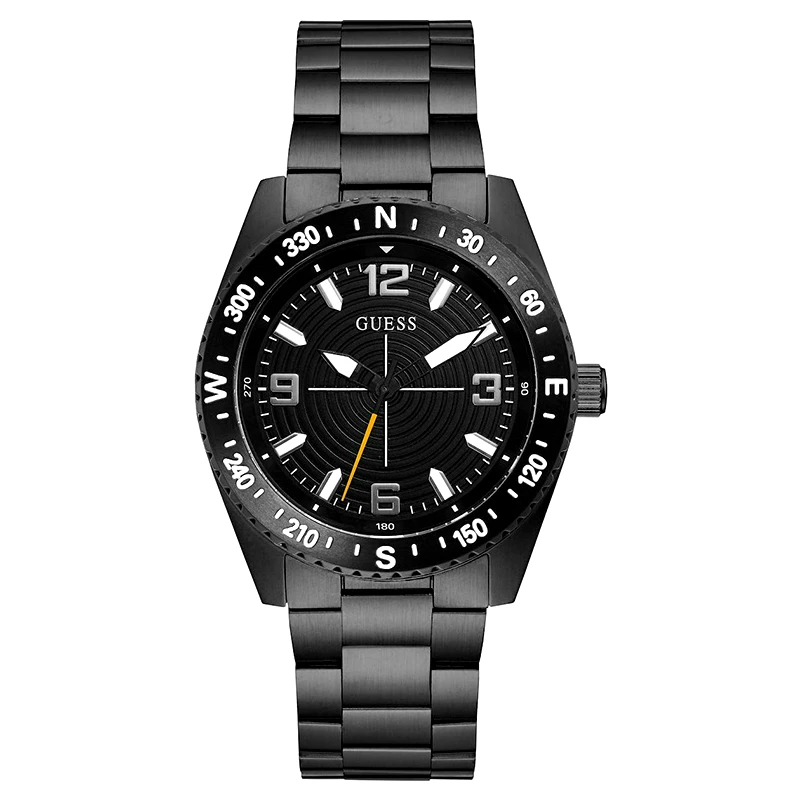 Aνδρικό ρολόι Guess North Black Stainless Steel Bracelet GW0327G2 GW0327G2 Ατσάλι