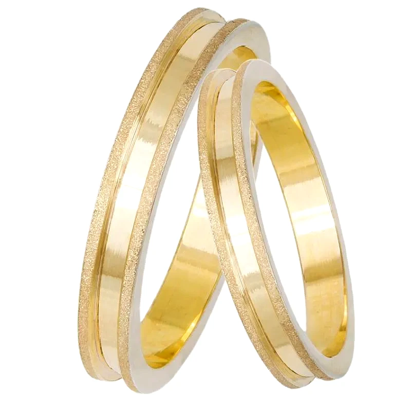 Βέρες γάμου Κ14 χρυσές με διαμαντάρισμα 033068 033068 Χρυσός 14 Καράτια μεμονωμένο τεμάχιο