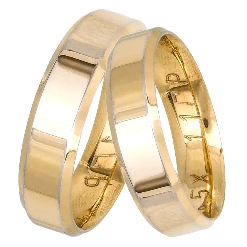 Χρυσές ανατομικές βέρες Κ14 034396 034396 Χρυσός 14 Καράτια μεμονωμένο τεμάχιο