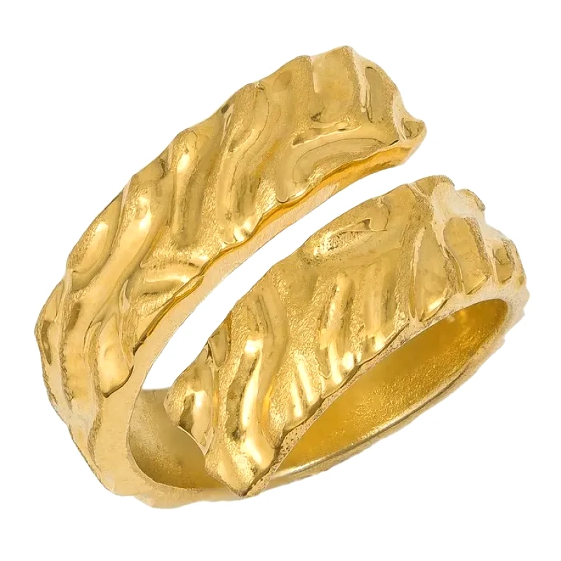 Επίχρυσο ασημένιο δαχτυλίδι 925 σφυρήλατο 038964 038964 Ασήμι