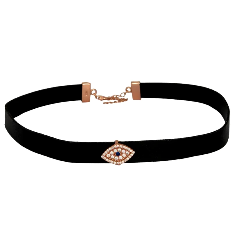 choker με πετράτο μάτι 925 024551 024551 Ασήμι