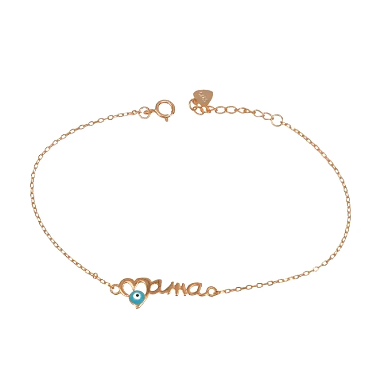 Ροζ gold βραχιόλι ''mama'' 925 040298 040298 Ασήμι