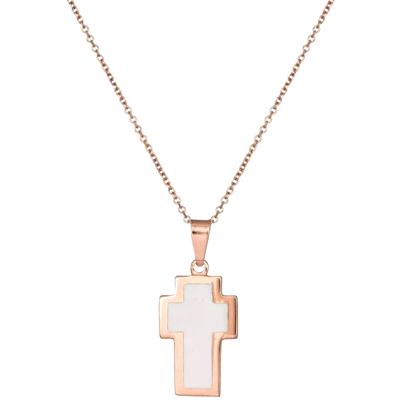 Ροζ χρυσός σταυρός Κ14 C017478 017478C Χρυσός 14 Καράτια