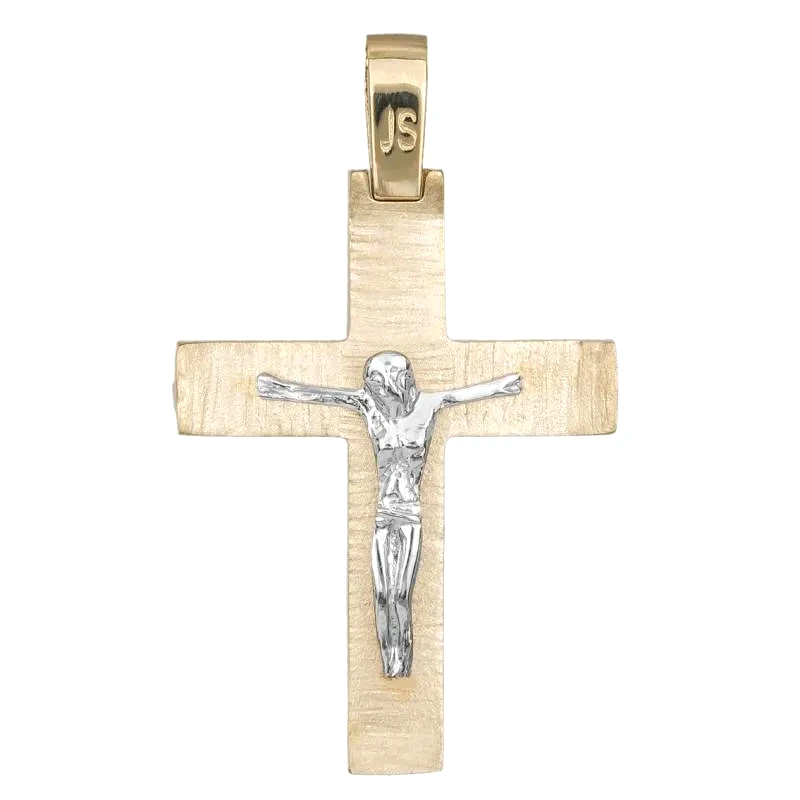 Σταυροί Βάπτισης - Αρραβώνα Σταυρός βάπτισης 14Κ με τον Εσταυρωμένο 034249 034249 Χρυσός 14 Καράτια