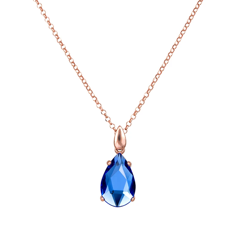 Γυναικείο ροζ gold κολιέ 925 Teardrop 034933 034933 Ασήμι