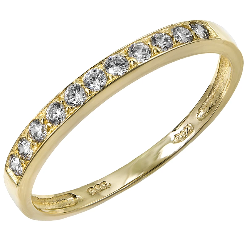 Χρυσό σειρέ δαχτυλίδι Κ14 με ζιργκόν 029816 029816 Χρυσός 14 Καράτια