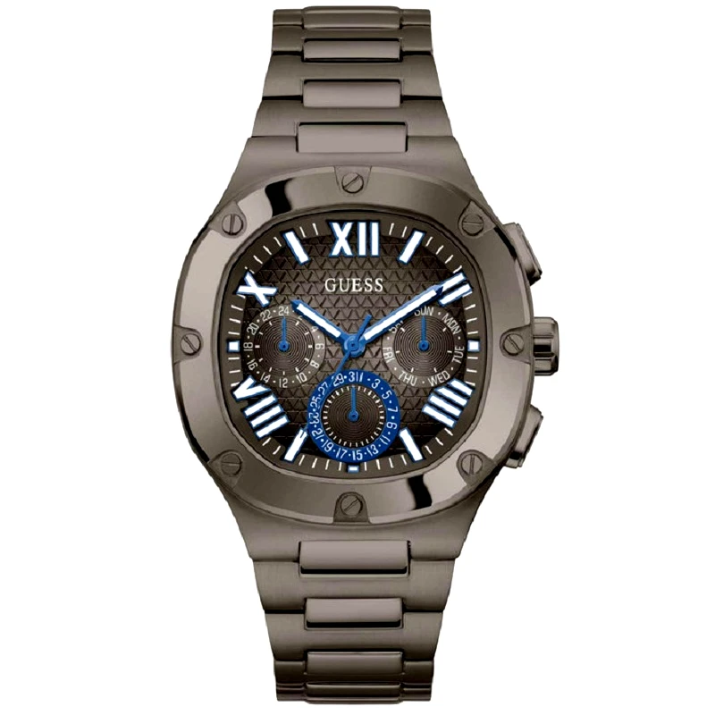Aνδρικό ρολόι Guess Headline Grey Stainless Steel GW0572G5 GW0572G5 Ατσάλι