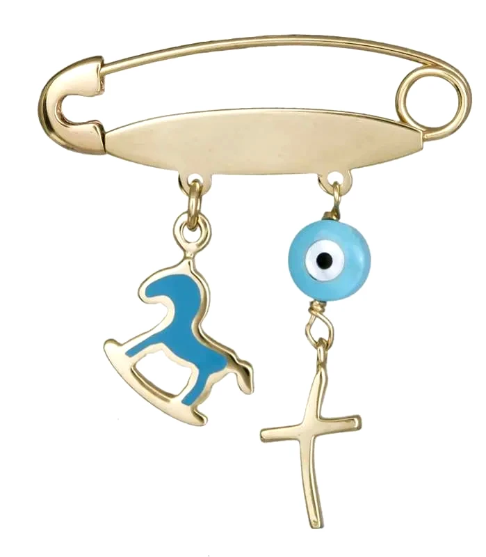 Παραμάνα ταυτότητα με αλογάκι Κ14 021116 021116 Χρυσός 14 Καράτια