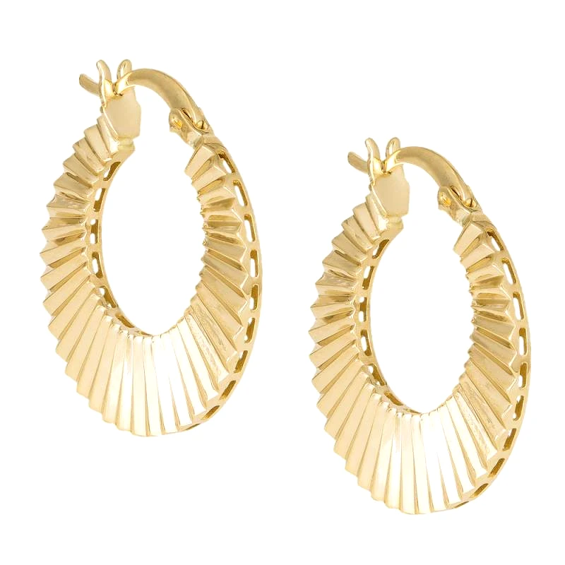 Χρυσοί κρίκοι Κ14 045366 045366 Χρυσός 14 Καράτια