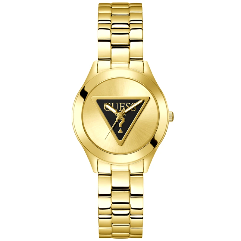 Γυναικείο ρολόι Guess Tri Plaque Gold Stainless Steel Bracelet GW0675L2 GW0675L2 Ατσάλι
