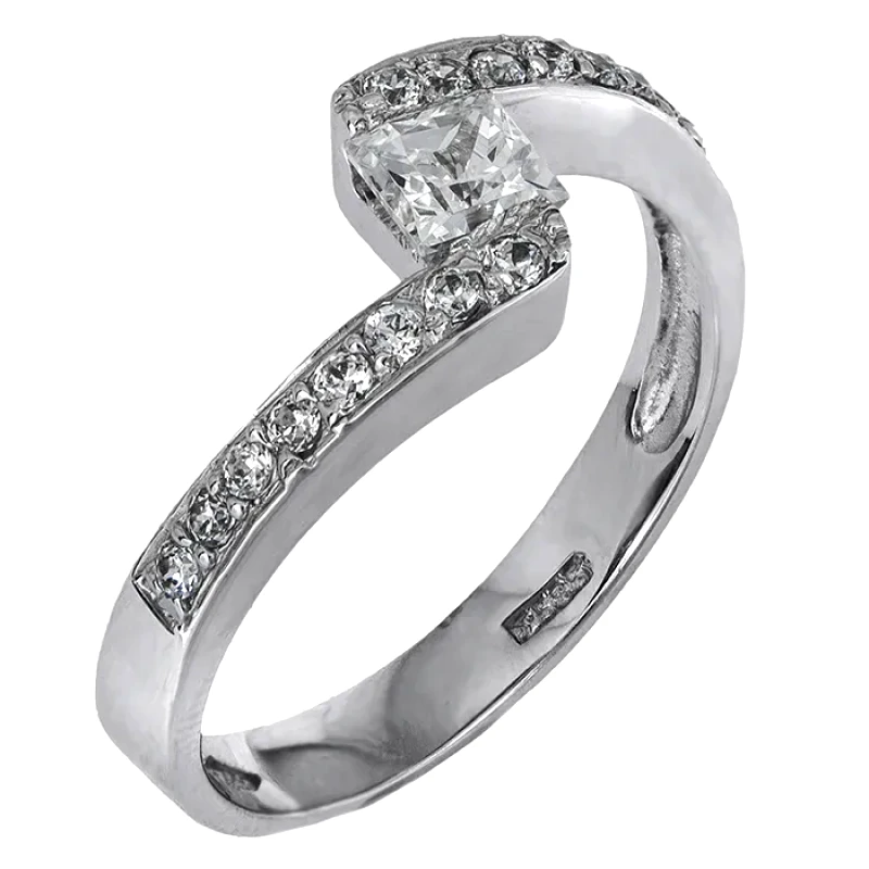 Λευκόχρυσο Δαχτυλίδι 9Κ 012896 012896 Χρυσός 9 Καράτια