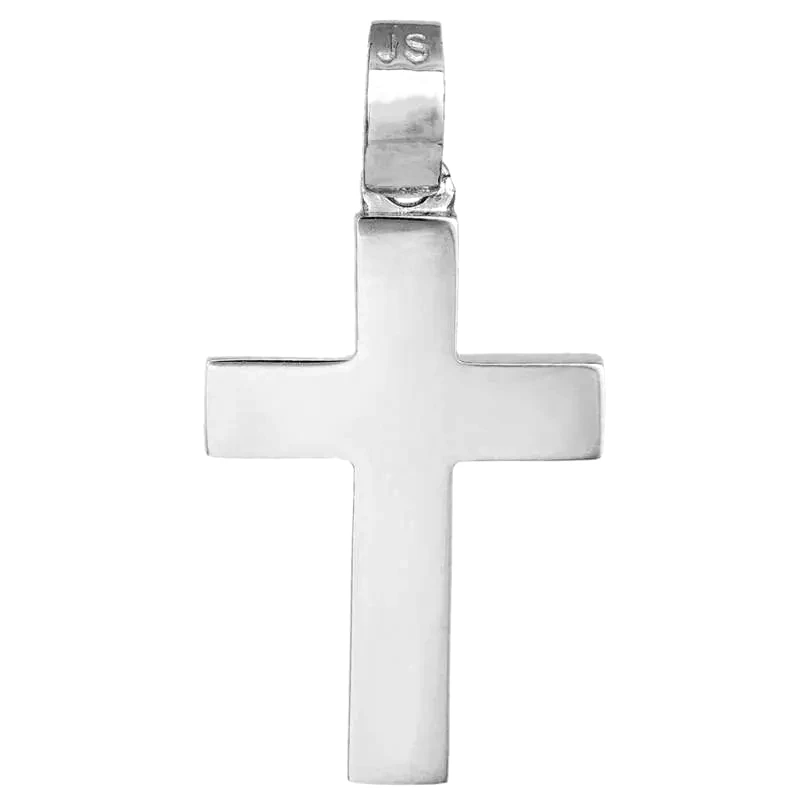 Σταυροί Βάπτισης - Αρραβώνα Βαπτιστικός σταυρός Κ18 λευκόχρυσος 033090 033090 Χρυσός 18 Καράτια