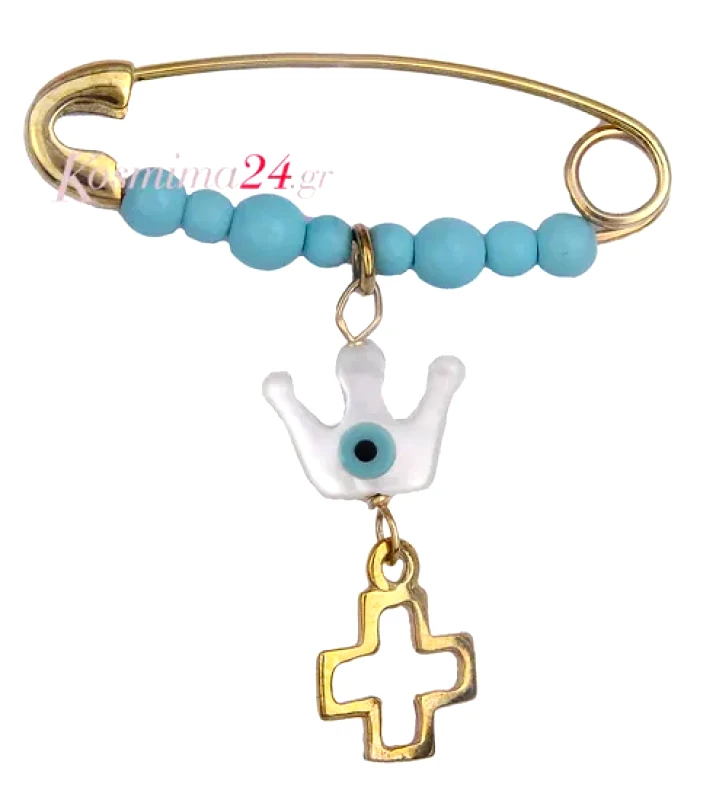 Χρυσή παραμάνα για αγοράκι Κ9 017279 017279 Χρυσός 9 Καράτια