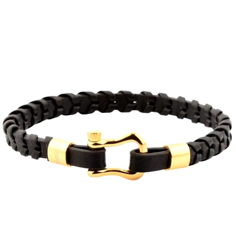 U.S. POLO Men&#39;s black bracelet JW9112BR JW9112BR Ατσάλι