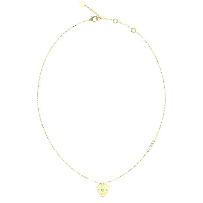 Επίχρυσο κολιέ με καρδιά Guess Amore Stainless Steel JUBN05056JWYGT/U JUBN05056JWYGT/U Ατσάλι