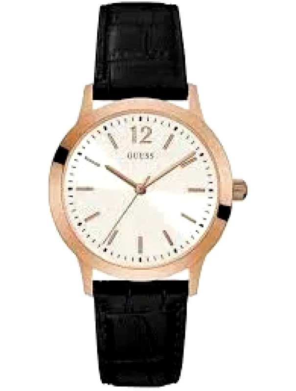 Guess ρολόι rose gold με δερμάτινο λουράκι W0922G6 W0922G6 Ατσάλι