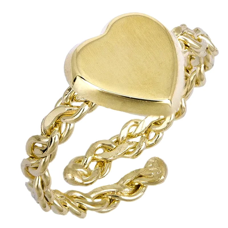 Παιδικό δαχτυλίδι καρδούλα Κ9 025205 025205 Χρυσός 9 Καράτια