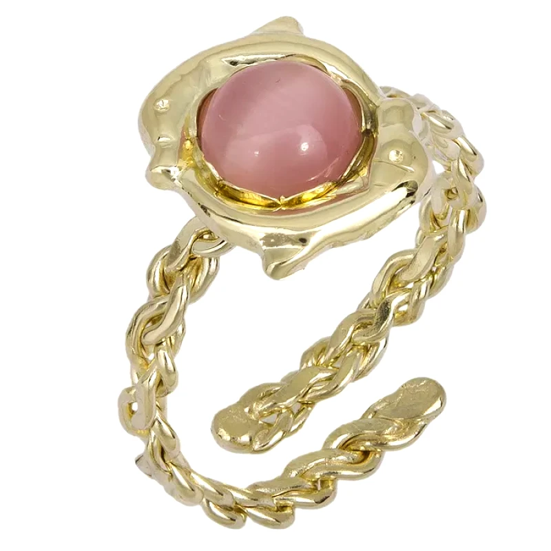 Παιδικό δαχτυλίδι δελφινάκια Κ9 025206 025206 Χρυσός 9 Καράτια