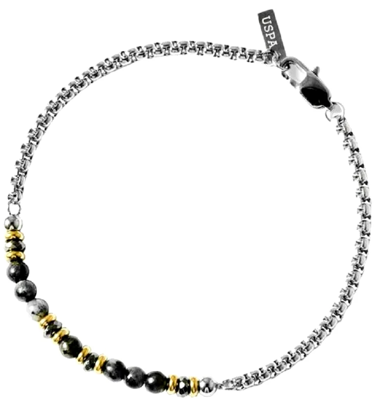 U.S POLO Ανδρικό βραχιόλι με μπίλιες από ατσάλι JW9242BR JW9242BR Ατσάλι