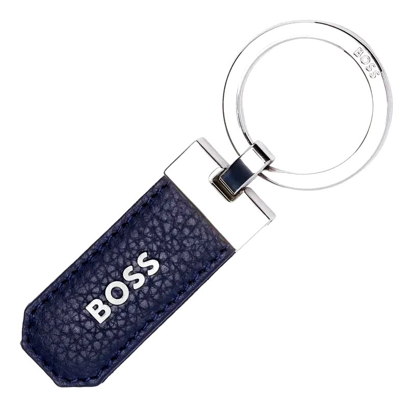 Μπρελόκ Hugo Boss Classic Grained Navy HAK416N HAK416N Ατσάλι