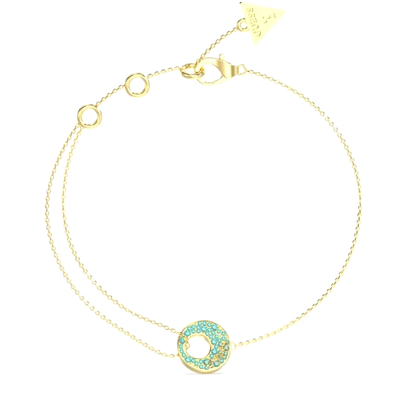 Γυναικείο επίχρυσο βραχιόλι Guess Blooming Stainless Steel JUBB05227JWYGAQL JUBB05227JWYGAQL Ατσάλι