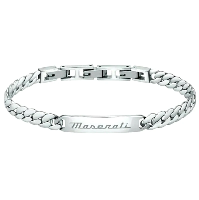 Βραχιόλι ταυτότητα Maserati Iconic Stainles Steel JM222AVD06 JM222AVD06 Ατσάλι