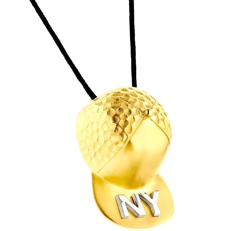 Silver and Yellow Hat New York BP152 BP152 Ορείχαλκος